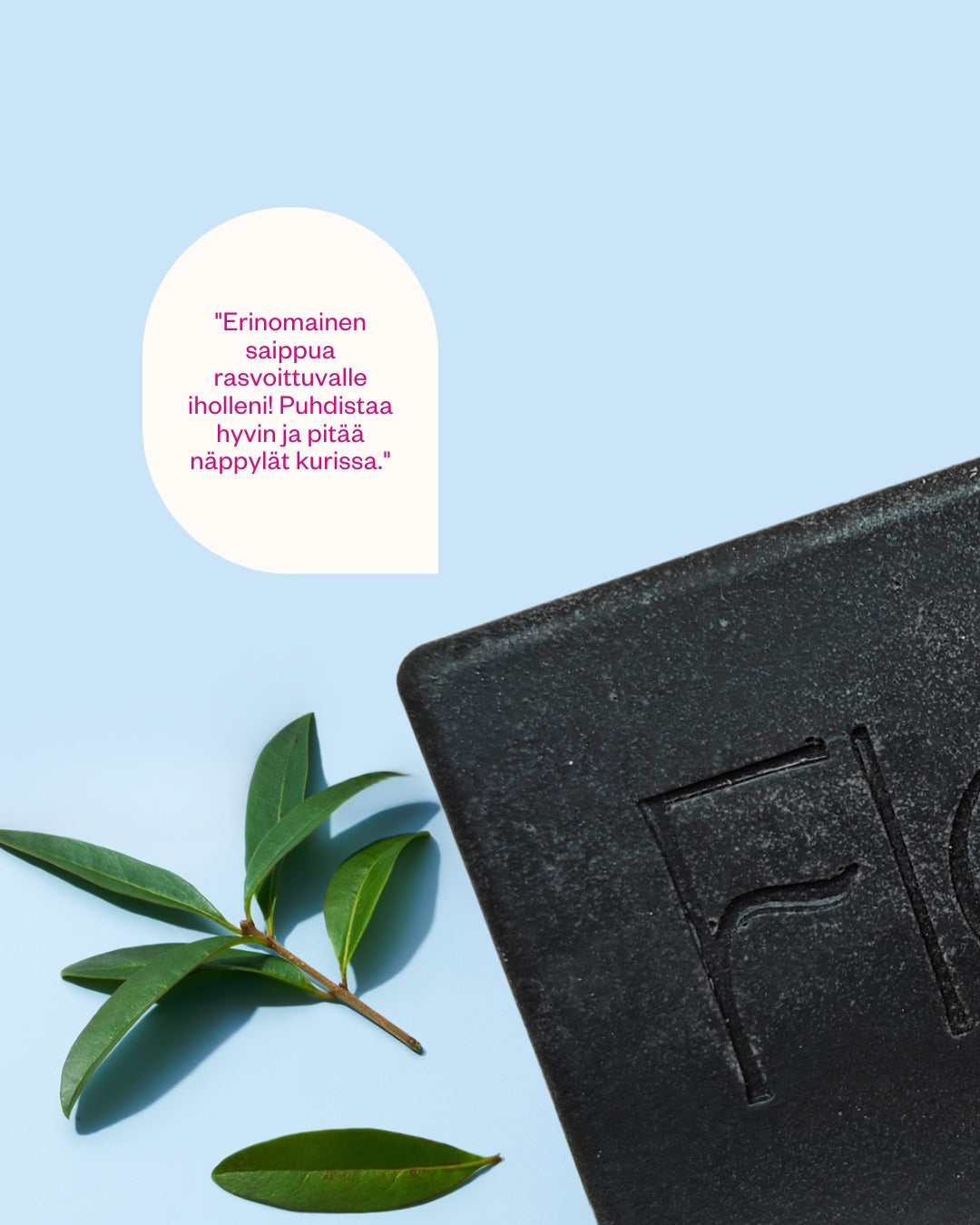Activated Charcoal aktiivihiili-teepuusaippua rasvoittuvalle ja epäpuhtaalle iholle