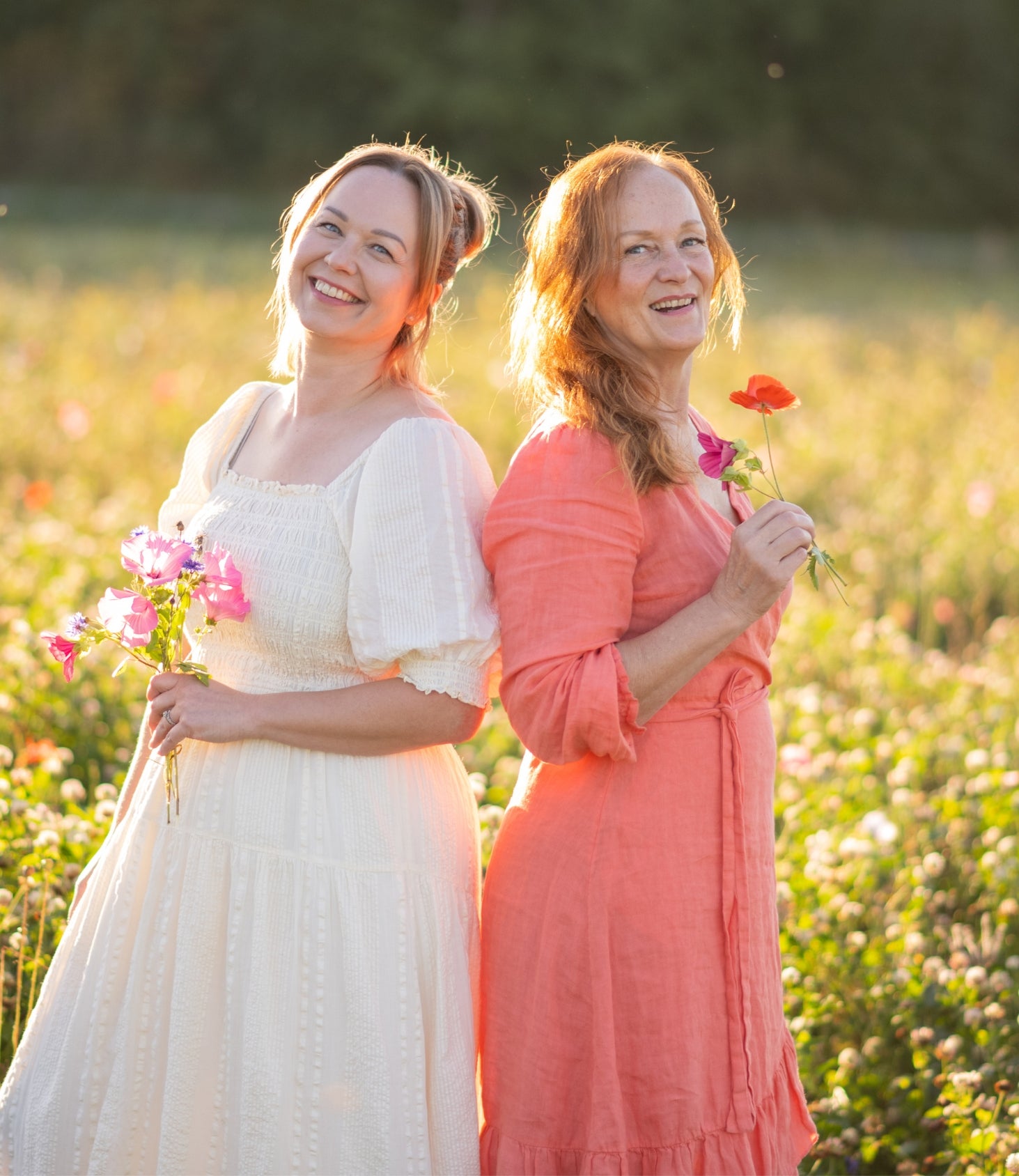 Flow cosmetics perustajat Riitta ja Suvi