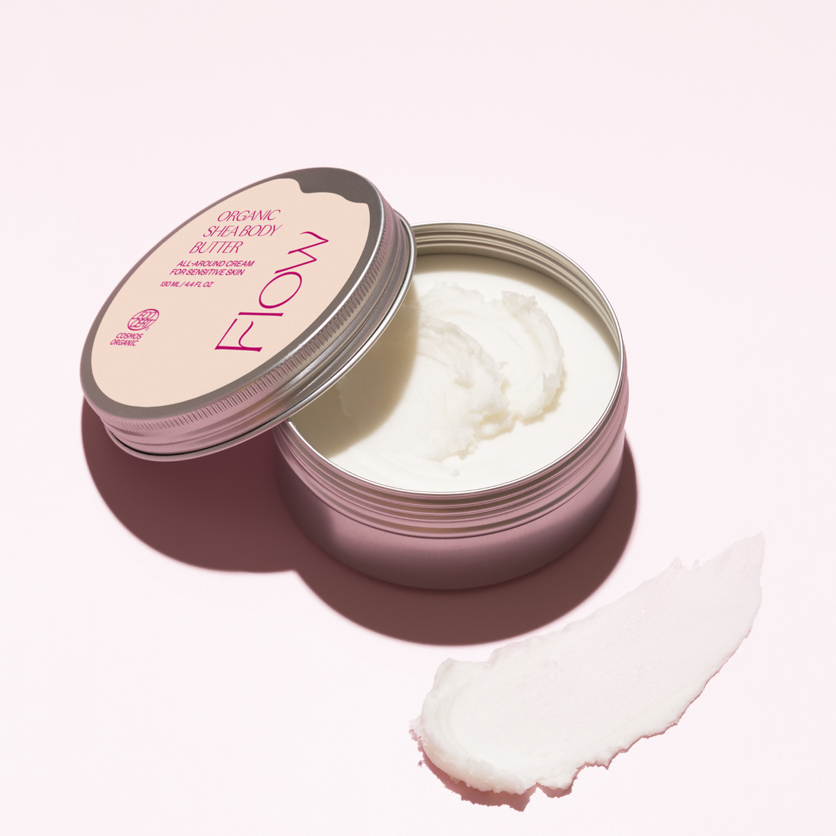 Flow Cosmetics Shea Butter -sheavoide sopii vauvoille ja lapsille Ecocert Cosmos Organic
