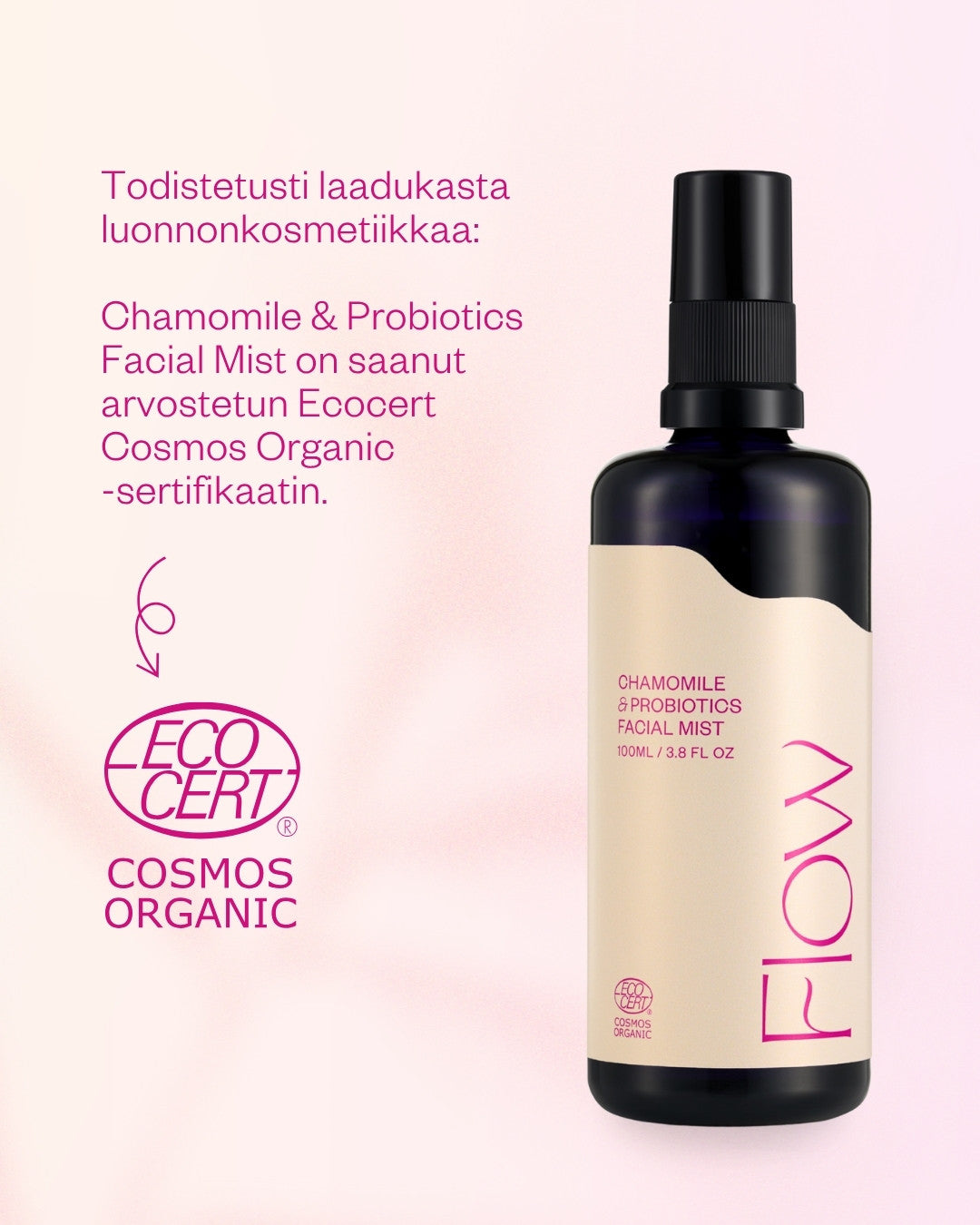 Chamomile & Probiotics probioottinen luomu kamomillavesi ongelmalliselle iholle