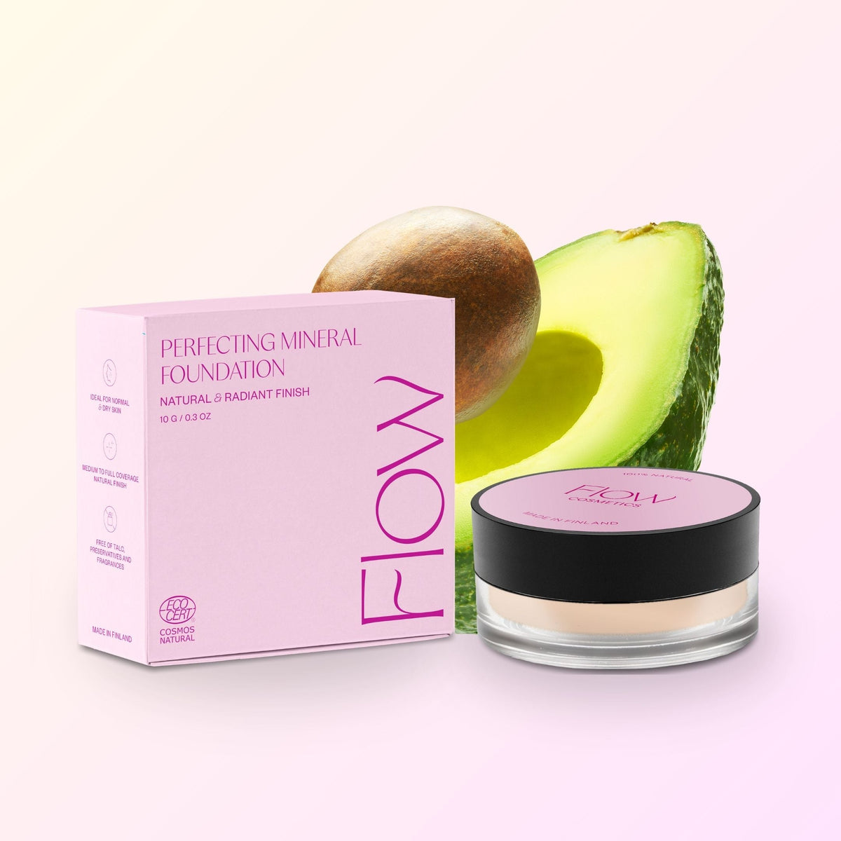 Natural Finnish makeup from Flow Cosmetics