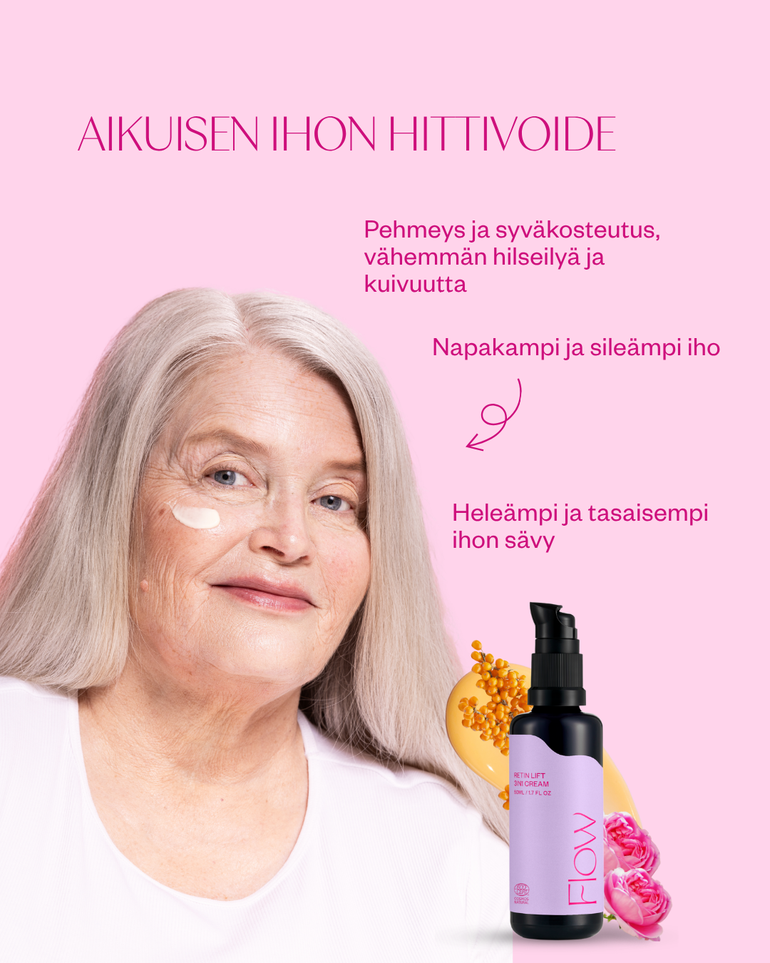 Retin Lift 3-in-1 Cream kasvovoide ikääntyvälle iholle