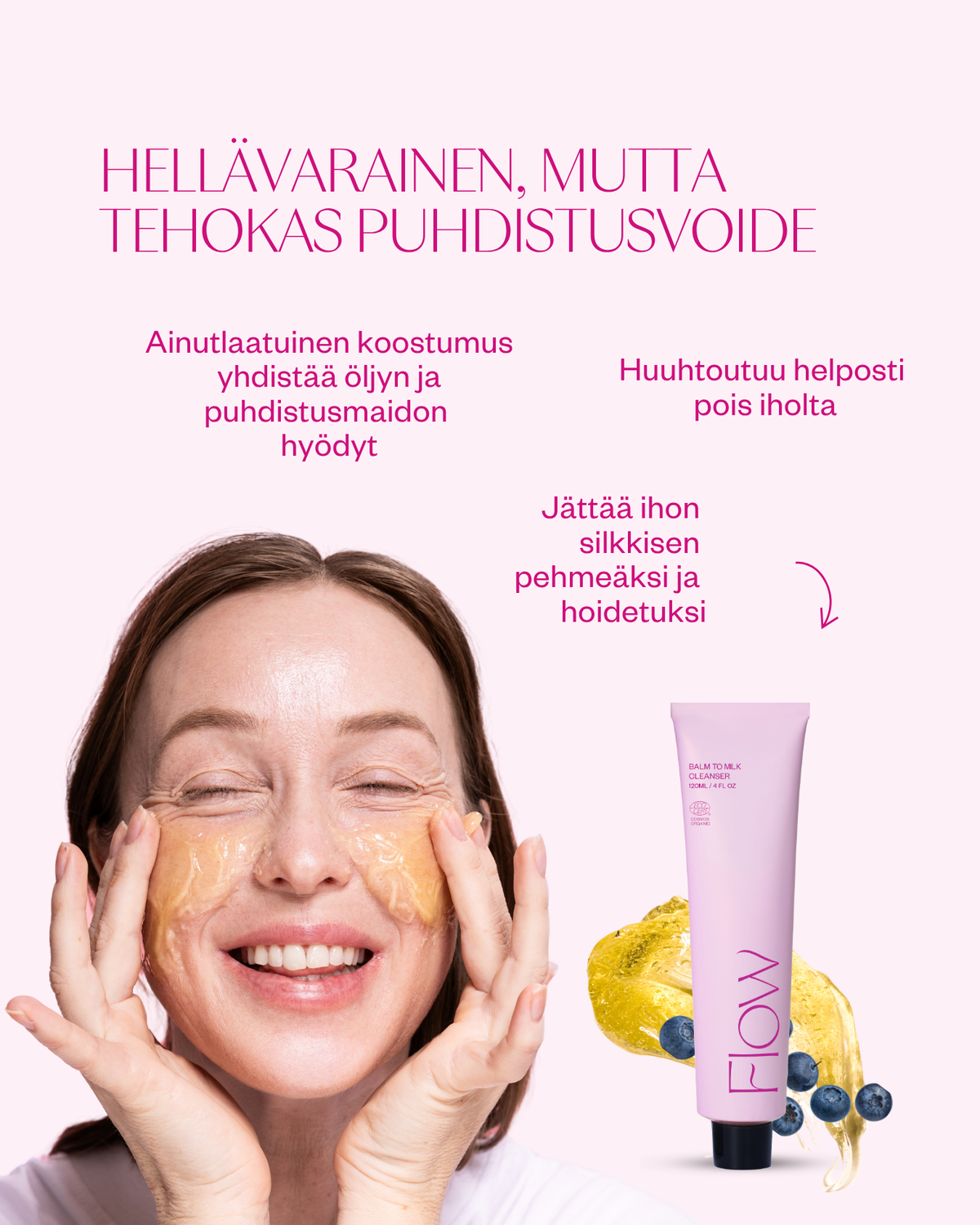 Balm to Milk puhdistusvoide meikinpoistoon kaikille ihotyypeille