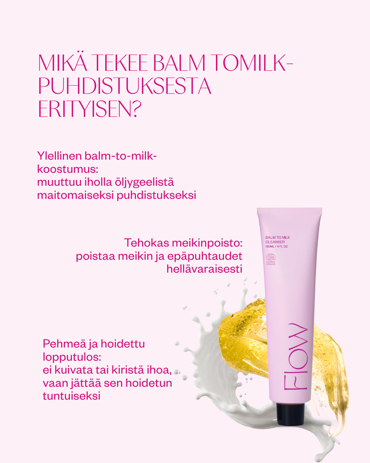 Balm to Milk puhdistusvoide meikinpoistoon kaikille ihotyypeille