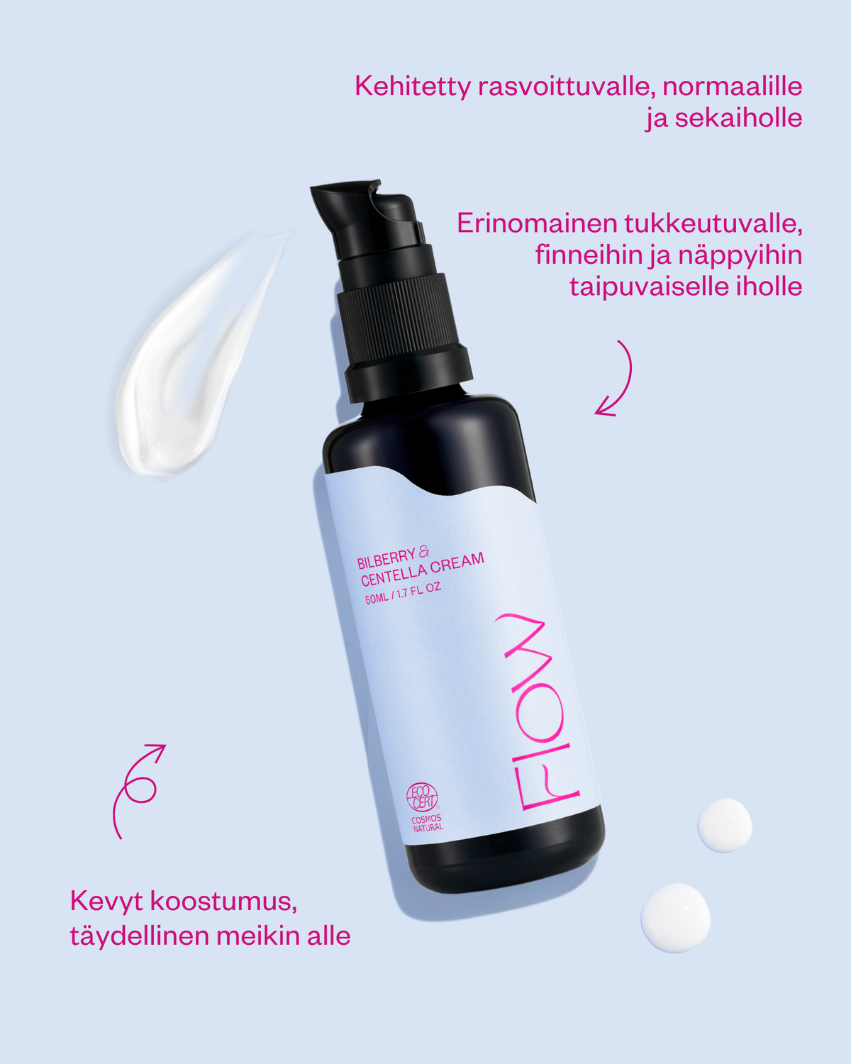 Bilberry & Centella Cream - kasvovoide normaalille ja rasvoittuvalle iholle