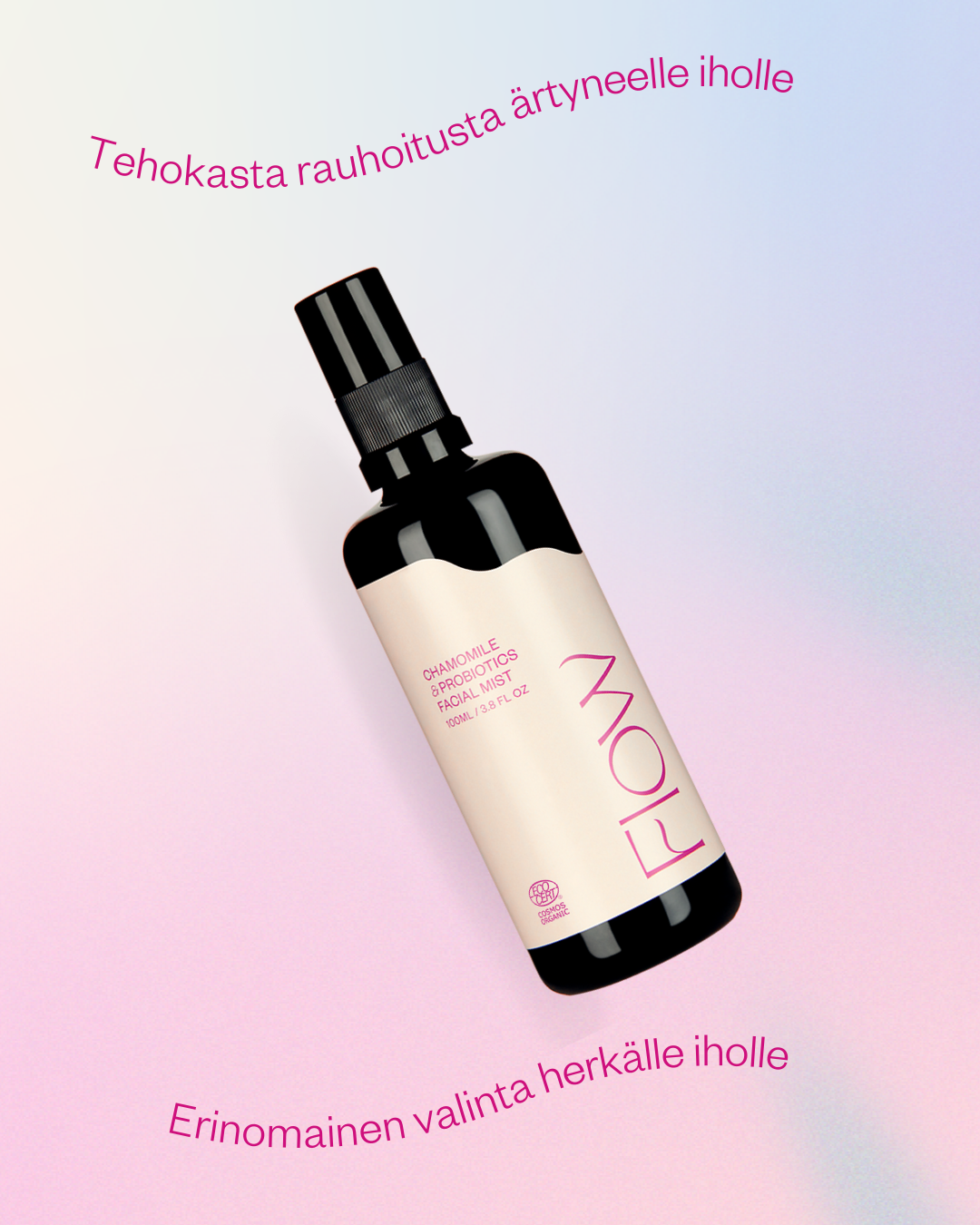 Chamomile & Probiotics probioottinen luomu kamomillavesi Cosmos Organic ongelmalliselle iholle