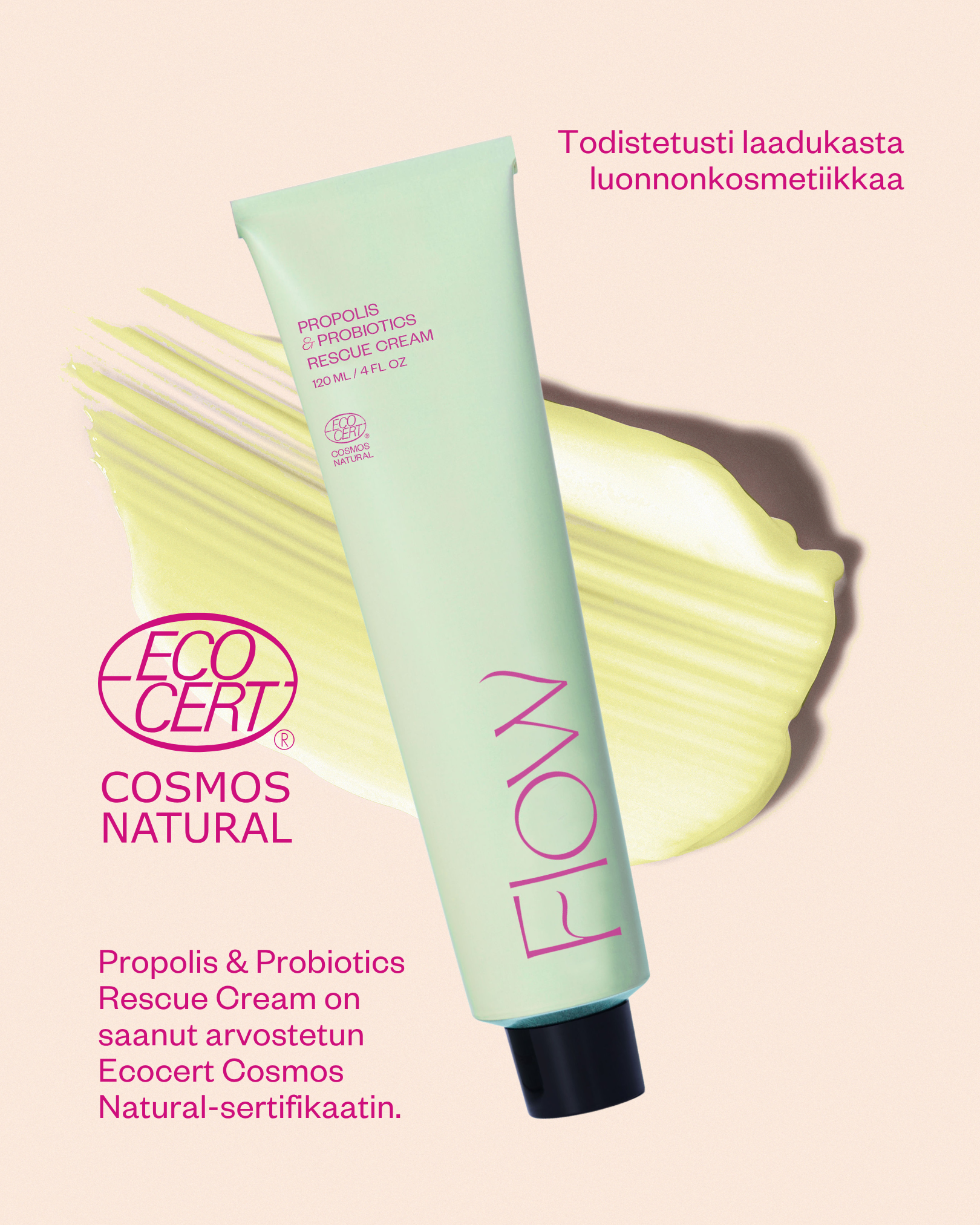 Propolis & Probiotics Rescue Cream erikoisvoide atooppiselle ja ongelmaiholle