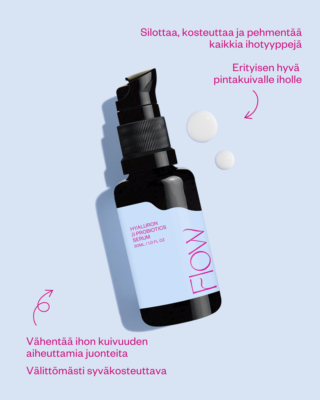 Hyaluron & Probiotics Serum -syväkosteuttava hyaluronihapposeerumi