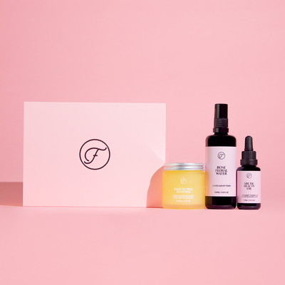 Flow Cosmetics MINIMALIST KIT: Balm to Milk Cleanser + Rose Floral Water + Arctic Beauty Oil