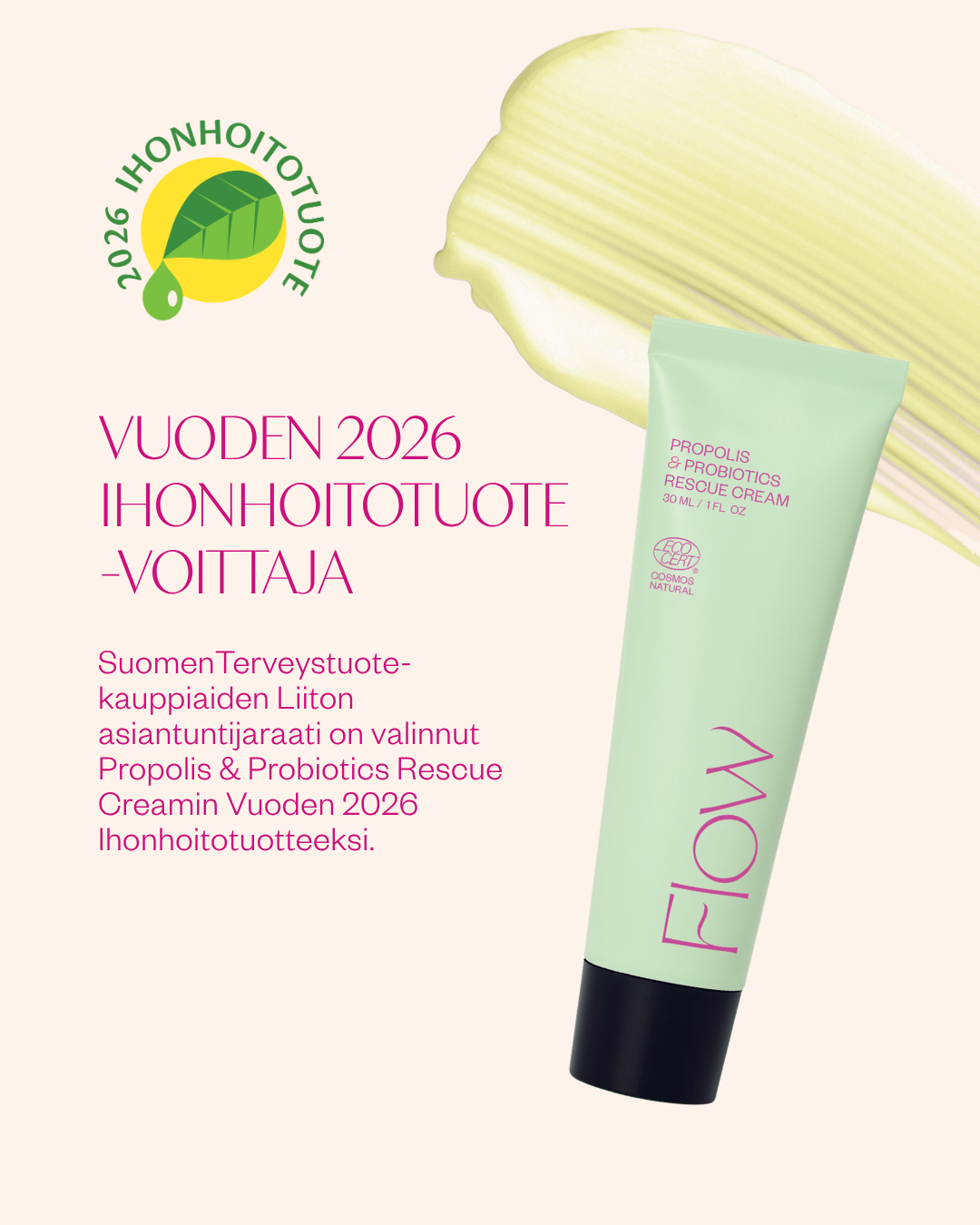 Propolis & Probiotics Rescue Cream matkakoko