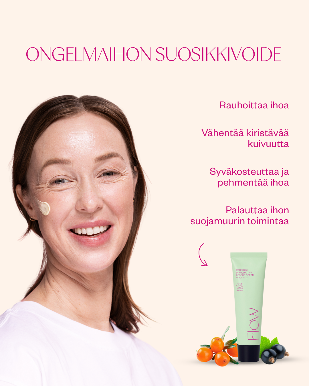 Propolis & Probiotics Rescue Cream matkakoko