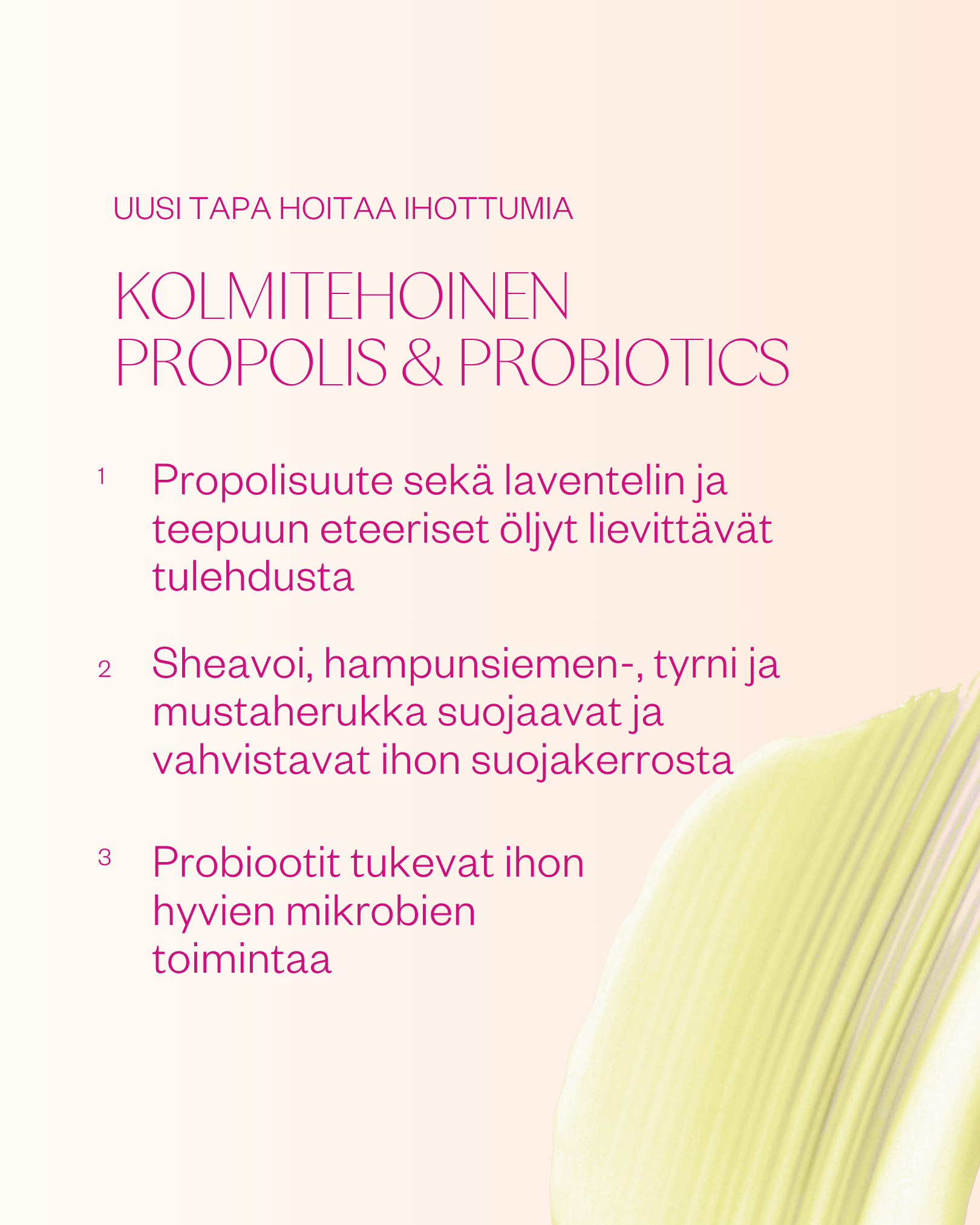 Propolis & Probiotics Rescue Cream erikoisvoide atooppiselle ja ongelmaiholle