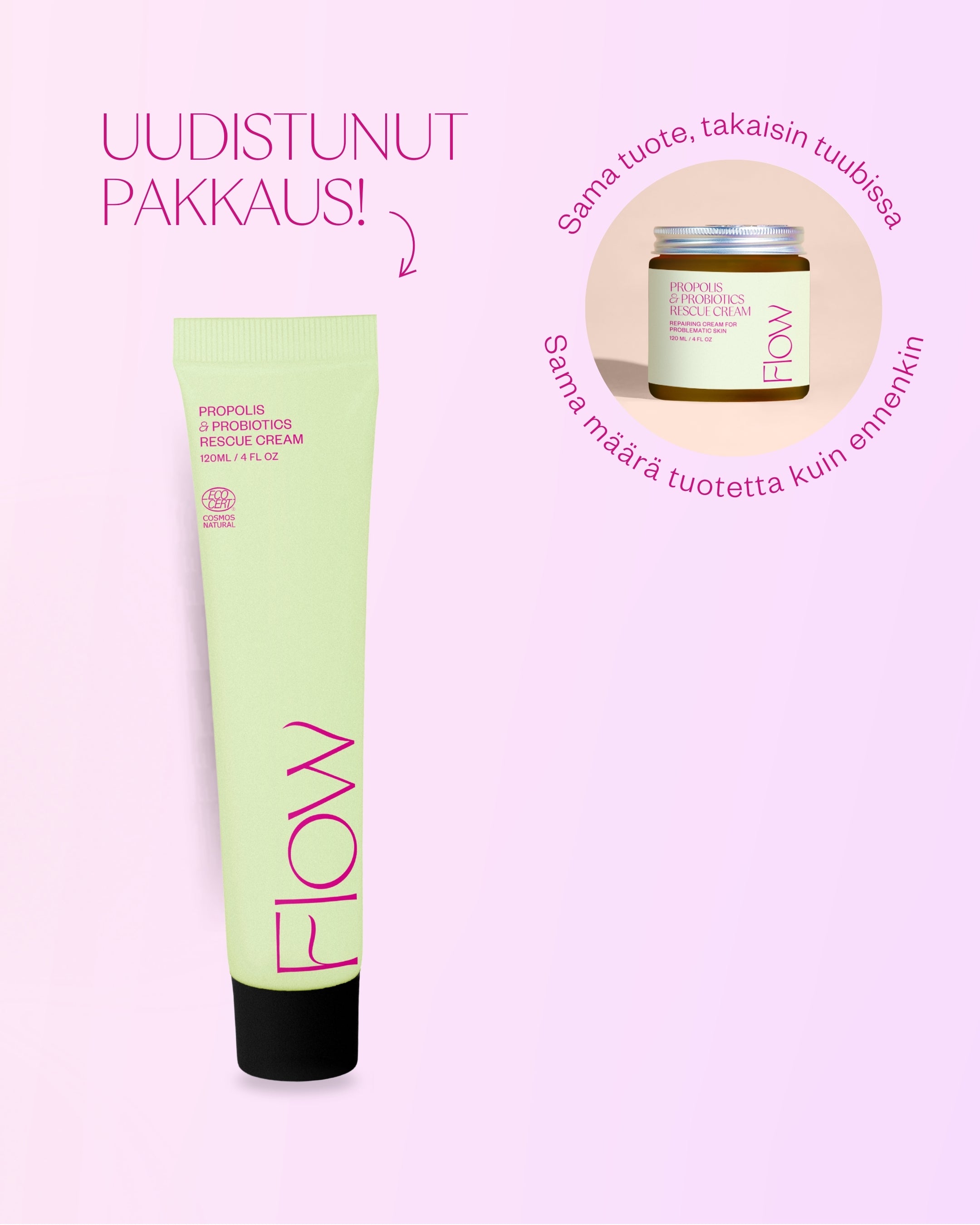 Propolis & Probiotics Rescue Cream erikoisvoide atooppiselle ja ongelmaiholle