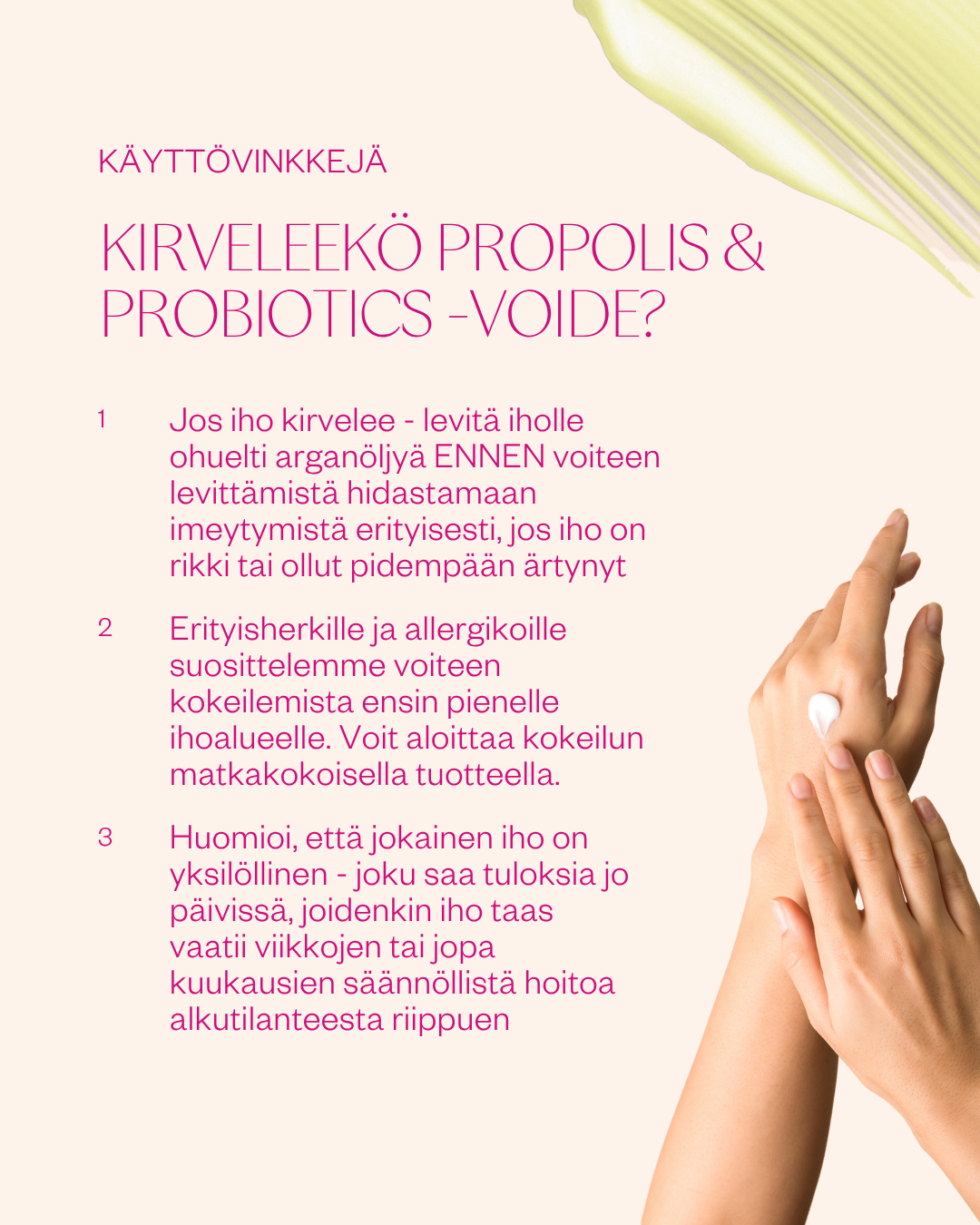 Propolis & Probiotics Rescue Cream matkakoko