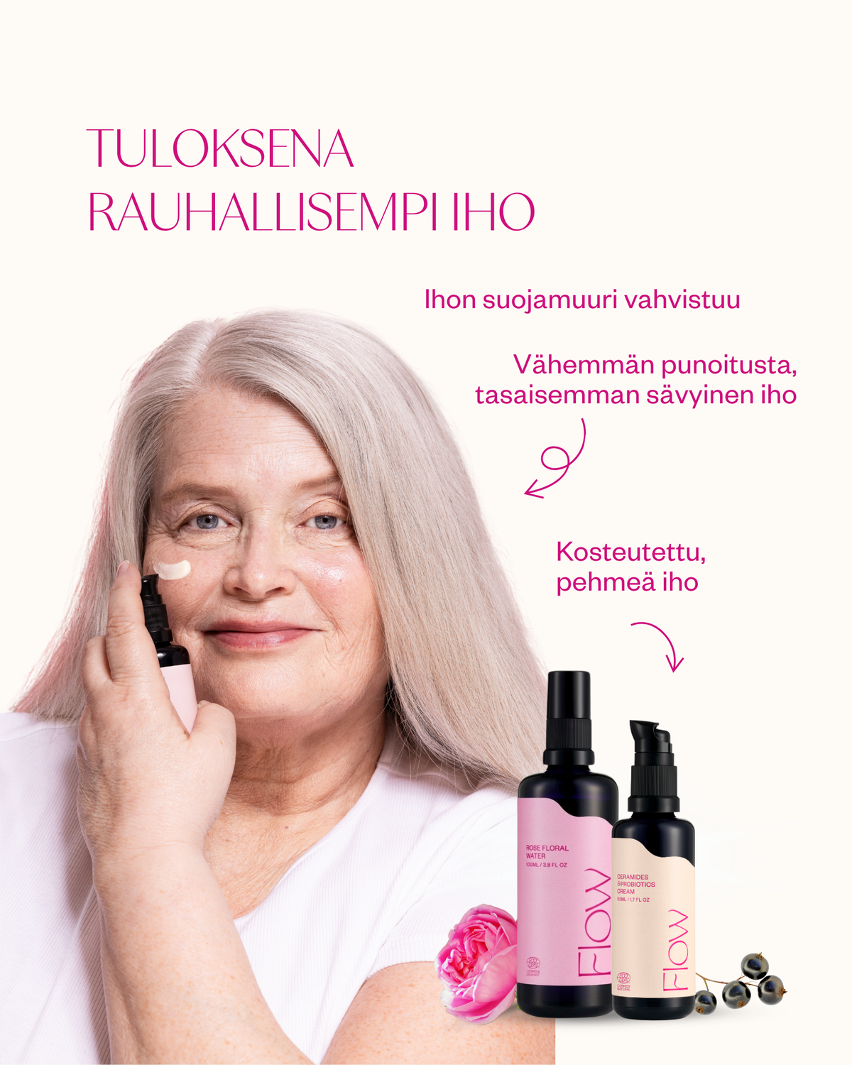Punoitusta rauhoittava setti