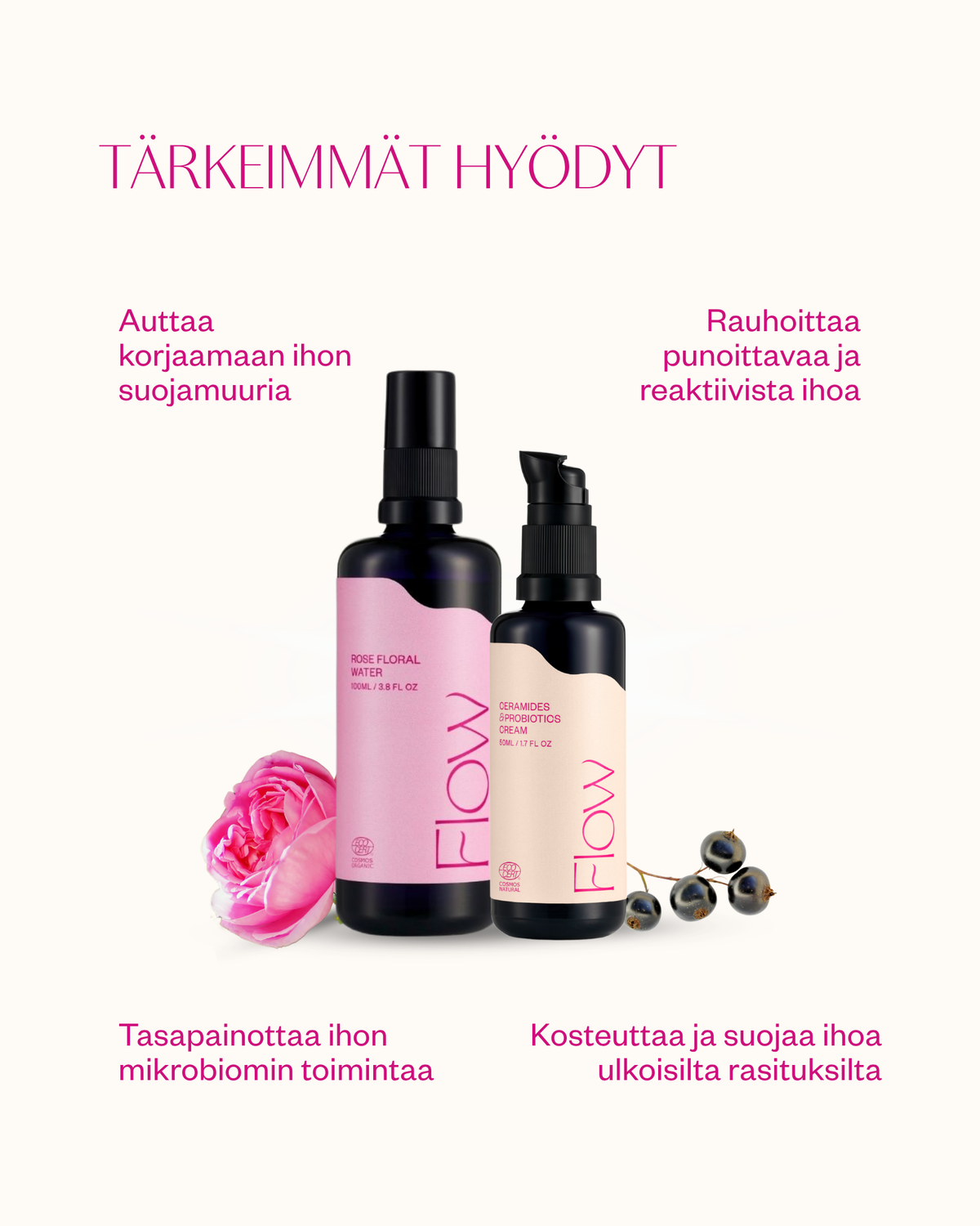 Punoitusta rauhoittava setti
