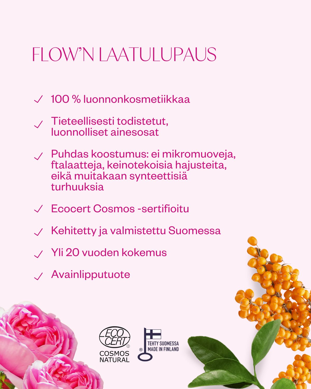 Rose Floral Water luomu ruusuvesi