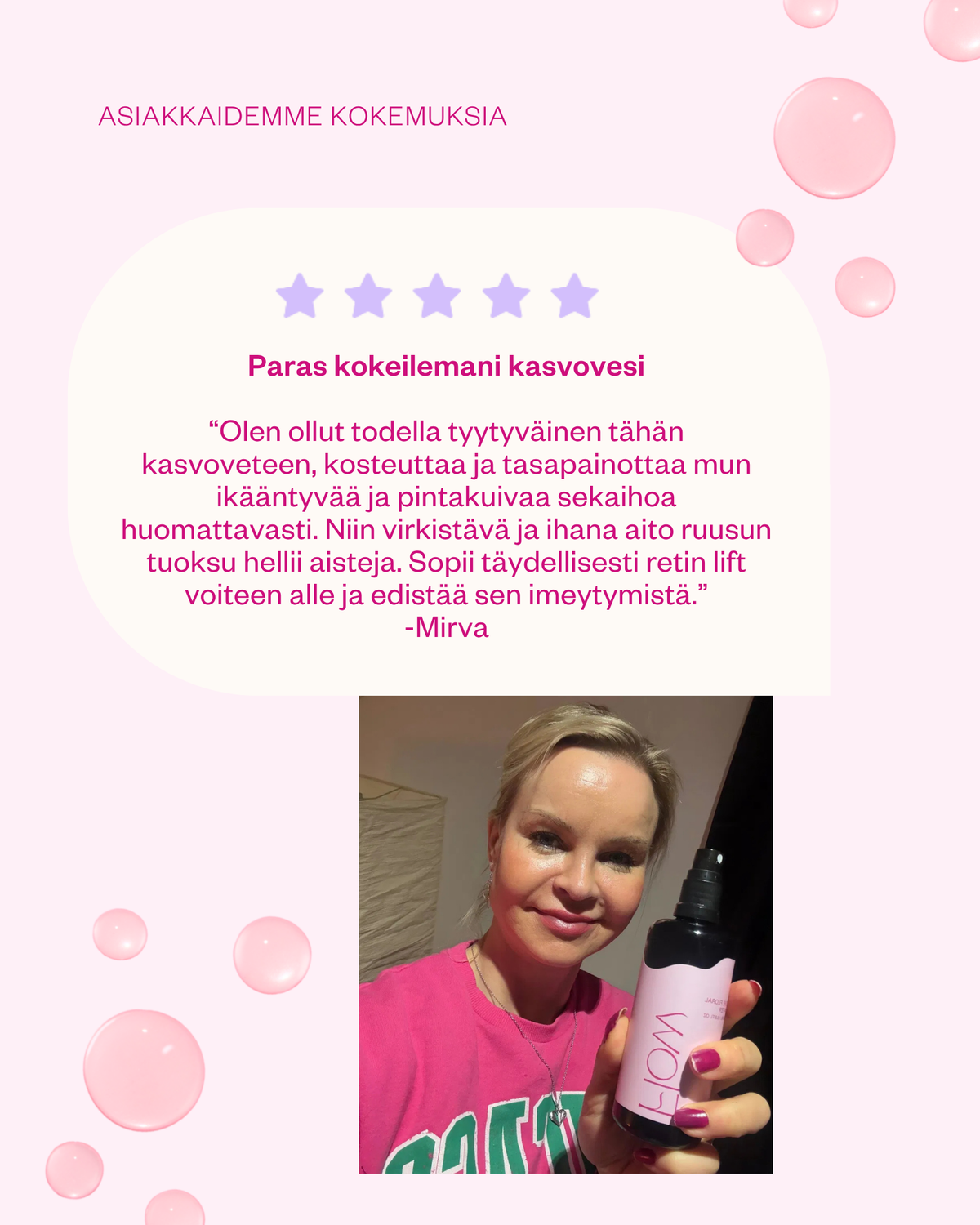 Rose Floral Water luomu ruusuvesi