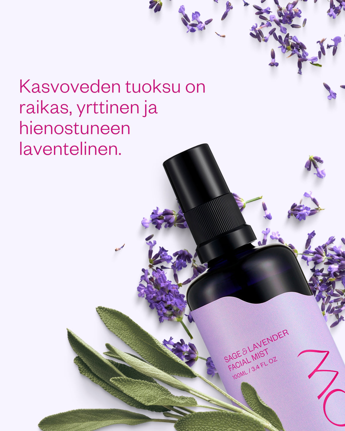 Sage & Lavender Facial Mist - kasvovesi sekaihon haasteisiin