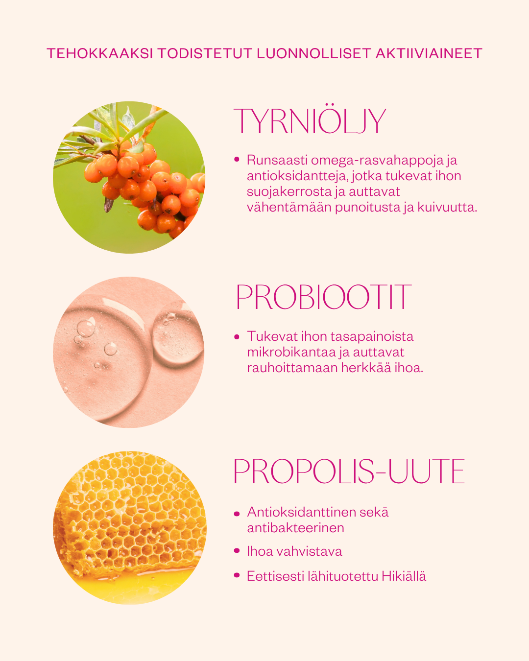 Propolis & Probiotics Rescue Cream matkakoko