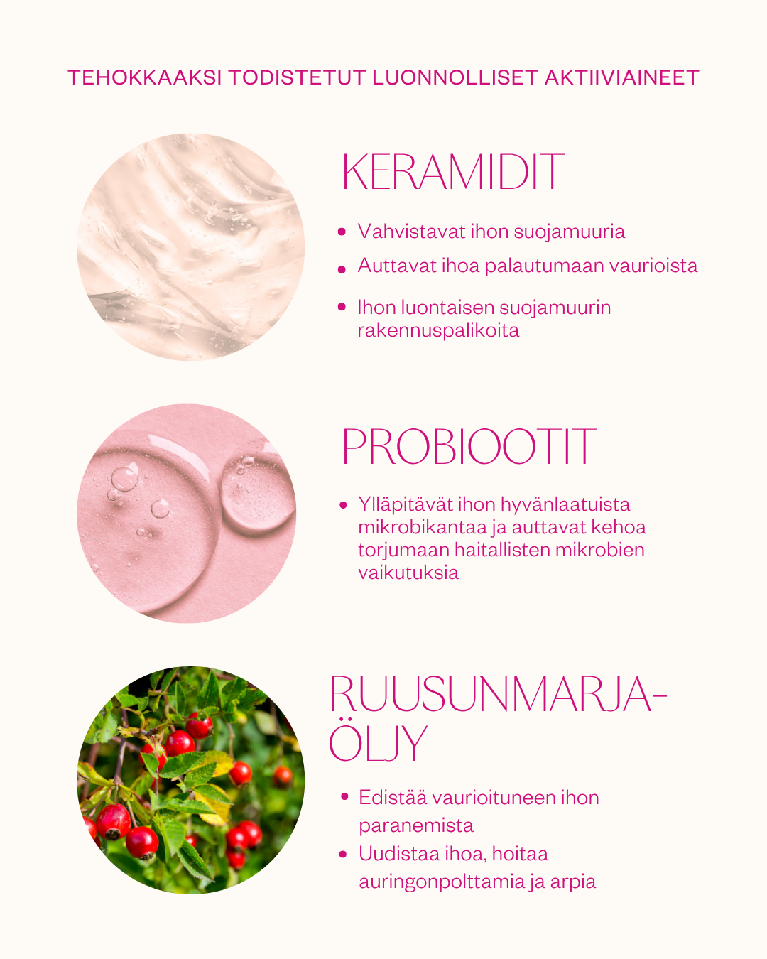 Herkän ihon rauhoittava hoitorutiini