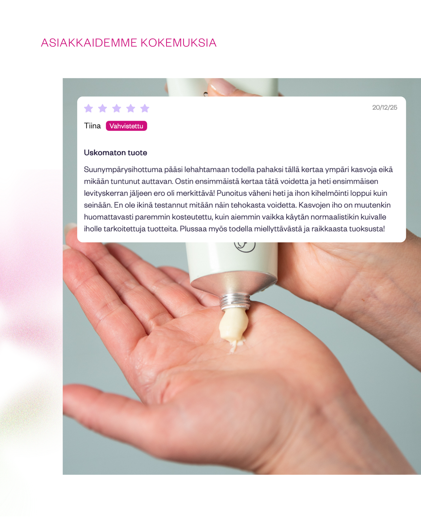 Propolis & Probiotics Rescue Cream erikoisvoide atooppiselle ja ongelmaiholle