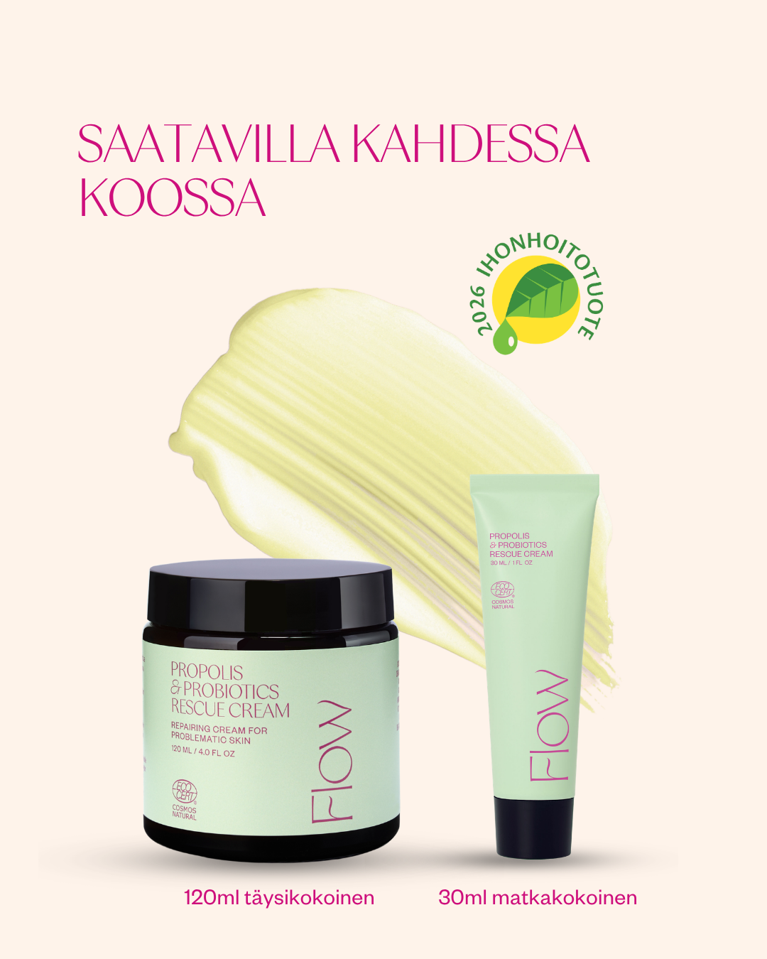 Propolis & Probiotics Rescue Cream matkakoko