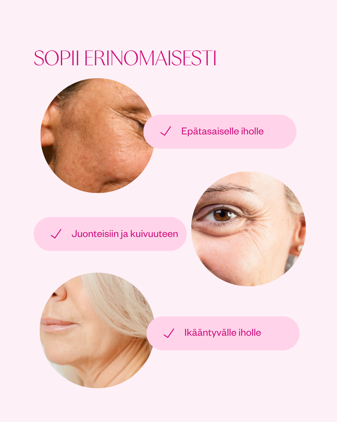 Uudistava ihonhoitorutiini aikuiselle iholle